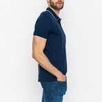 Steve Short Sleeve Polo Shirt // Navy (L)