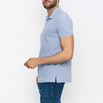 Zane Short Sleeve Polo Shirt // Blue (M)