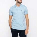 Ian Short Sleeve Polo Shirt // Blue (L)