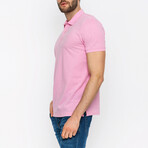 Kyle Short Sleeve Polo Shirt // Pink (L)