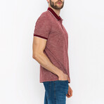 Jordan Short Sleeve Polo Shirt // Bordeaux (L)