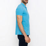 Quinn Short Sleeve Polo Shirt // Turquoise (S)