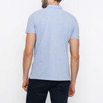 Travis Short Sleeve Polo Shirt // Blue (S)