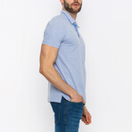 Zane Short Sleeve Polo Shirt // Blue (XL)