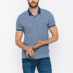 Jaxson Short Sleeve Polo Shirt // Indigo (S)