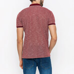 Jordan Short Sleeve Polo Shirt // Bordeaux (L)