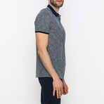 Fallon Short Sleeve Polo Shirt // Dark Gray (L)