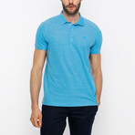 Quinn Short Sleeve Polo Shirt // Turquoise (M)