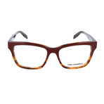 Karl Lagerfeld // Women's KL919-082 Optical Frames // Bordeaux + Striped Brown