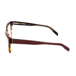 Karl Lagerfeld // Women's KL919-082 Optical Frames // Bordeaux + Striped Brown