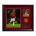 Bruno Fernandez "2 Way" // Framed + Signed Photograph // Manchester United