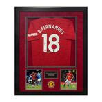 Bruno Fernandez // Framed + Signed Jersey // Manchester United