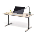 Yaasa Adjustable Desk Pro // Dark (52"W x 26"D)