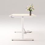 Yaasa Adjustable Desk Pro // Light Wood (52"W x 26"D)
