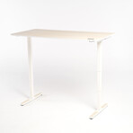 Yaasa Adjustable Desk Pro // Light Wood (52"W x 26"D)