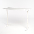 Yaasa Adjustable Desk Pro // White (60"W x 29"D)