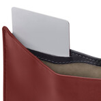 RFID Blocking Note Sleeve // Red Earth