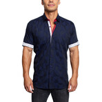 Galileo Triangles Button Up Shirt // Blue (3XL)