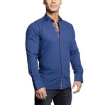 Einstein 01 Button Up Shirt // Blue (3XL)