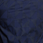 Galileo Triangles Button Up Shirt // Blue (S)