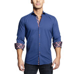 Einstein 01 Button Up Shirt // Blue (L)