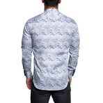 Einstein Building Blocks Button Up Shirt // Blue (3XL)