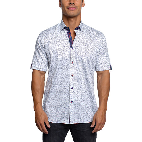 Galileo Shark Attack Button Up Shirt // White (S)