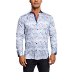 Einstein Building Blocks Button Up Shirt // Blue (3XL)