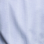 Fibonacci Honeycomb Button Up Shirt // Blue (L)