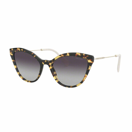 Miu Miu // Women's Sunglasses // Light Havana + Gray Gradient
