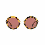 Miu Miu // Women's Sunglasses // Havana + Pink