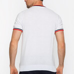 Striped Collar T-Shirt // White (S)