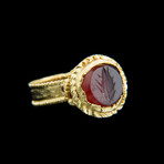 Roman Gold Intaglio Finger Ring // Ca. 100-300 Ad