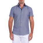 Monte Carlo Short Sleeve Button Up Shirt // Blue (S)