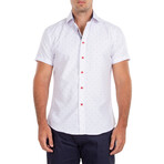 Milan Short Sleeve Button Up Shirt // White (S)