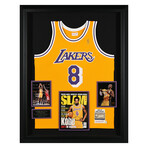 Kobe Bryant // Framed Magazine Cover + Jersey Display