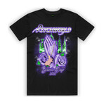 2021 Black Praying Hands T-Shirt (M)