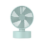 Honeycomb Faced Oscillating Desk Fan // Mint Green