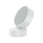 Honeycomb Faced Oscillating Desk Fan // White