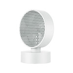 Honeycomb Faced Oscillating Desk Fan // White