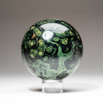 Genuine Polished Kambaba Jasper Sphere + Acrylic Display Stand