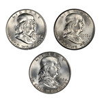 Franklin Half Dollar Legacy Collection // 1955-63 // NGC Certified Mint State Condition // Set of 3