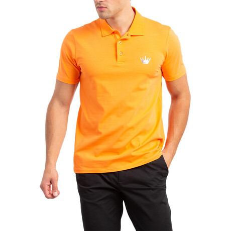 Solid Polo Shirt // Orange (XS)