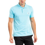 Solid Polo Shirt // Turquoise (XS)