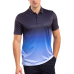 Ombre Polo Shirt // Navy Blue (XS)