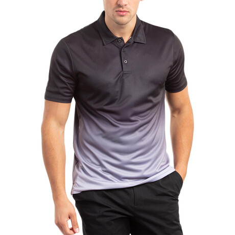 Ombre Polo Shirt // Black (XS)
