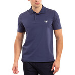 Solid Polo Shirt // Navy Blue (M)