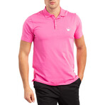 Solid Polo Shirt // Pink (2XL)