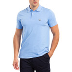 Solid Polo Shirt // Blue (XL)