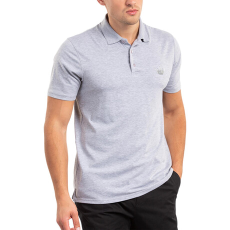Solid Polo Shirt // Gray (XS)